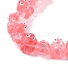 Transparent Glass Enamel Beads Strands GLAA-B021-05H-3