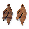 Natural Walnut Wood Pendants LS-X-WOOD-T023-19-2