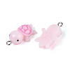 Opaque Resin Pendants RESI-WH0021-71A-2
