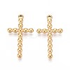 304 Stainless Steel Religion Cross Pendants STAS-T067-34G-1