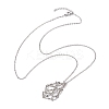 Crystal Stone Cage Pendant Necklaces NJEW-JN04756-03-1