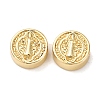 Flat Round Brass Beads KK-K408-64G-01-1