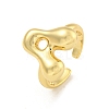 Brass Letter Open Cuff Rings for Women RJEW-G313-01A-G-1