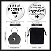 Heart Double-Sided Engraved Stainless Steel Commemorative Decision Maker Coin Set AJEW-GL0002-01G-2