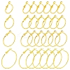 32Pcs 4 Styles Iron Huggie Hoop Earring Findings IFIN-FS0001-50-1