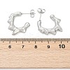 Non-Tarnish 304 Stainless Steel Melting Dripping Stud Earrings EJEW-E199-08P-2