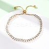 304 Stainless Steel Pave Clear Cubic Zirconia Tennis Bracelets BJEW-G754-03G-04-2