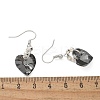 Heart Glass Dangle Earrings X-EJEW-JE01737-5