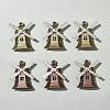 6Pcs 2 Colors Tibetan Style Alloy Pendants FIND-FS0002-56-10