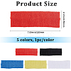5Pcs 5 Colors Cotton & Spandex Yarns Exercise Elastic Headbands OHAR-CY0001-13-2