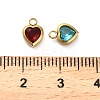 304 Stainless Steel Rhinestone Pendants STAS-B084-01G-3