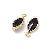Brass Glass Charms KK-Z136-33G-03-2
