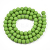 Opaque Glass Beads Strands GLAA-T032-P6mm-MD06-3