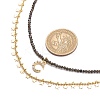 2Pcs 2 Style 304 Stainless Steel Moon & Star Pendant Necklaces Set NJEW-JN04030-2