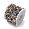 304 Stainless Steel Enamel Link Chains CHS-U003-01G-13-3
