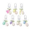Acrylic Fruits & Shell Pendant Decorations HJEW-JM03300-S-1