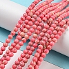 Synthetic Imperial Jasper Dyed Beads Strands G-D077-A01-02-2