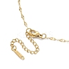 Brass Micro Pave Cubic Zirconia Pendant Necklaces NJEW-C039-07KCG-4