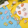 16Pcs 8 Colors Cartoon Squirrel Silicone Beads JX713A-6