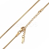 Ion Plating(IP) 304 Stainless Steel Round Snake Chain Necklace for Men Women NJEW-K245-012A-2