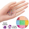 182G 14 Colors Transparent 8/0 Glass Seed Beads SEED-YW0002-44-3