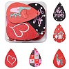 10Pcs 5 Colors PU Leather Big Pendants FIND-FS0003-75-1