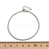 304 Stainless Steel Wheat Chain Bracelets for Unisex BJEW-K282-01A-P-5