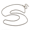 Brass Wheat Chains Necklaces for Women NJEW-D302-24P-4