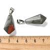 Natural African Bloodstone Pointed Pendants G-B127-15P-05-3