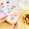 80Pcs 4 Colors Rose Adhesive Wax Seal Stickers DIY-CP0010-20-3