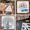 Plastic Drawing Painting Stencils Templates DIY-WH0396-0152-4