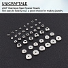 180Pcs 6 Style 202 Stainless Steel Spacer Beads STAS-UN0027-03-4