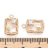 Rack Plating Brass Micro Pave Cubic Zirconia Pendants KK-K333-90G-3