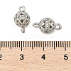 Brass Micro Pave Cubic Zirconia Connector Charms KK-U056-03P-3