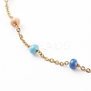 Stainless Steel Satellite Chain Anklets X-AJEW-AN00422-2