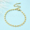304 Stainless Steel Link Chain Bracelets BJEW-C084-05G-2