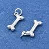 925 Sterling Silver Dog Bone Charms STER-D302-14S-2