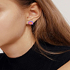 2Pcs Stainless Steel Clip-on Earrings EJEW-LP0007-046RC-3