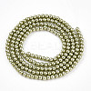 Baking Paint Pearlized Glass Pearl Bead Strands HY-N002-2mm-A07-3