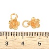 925 Sterling Silver Flower Charms with Jump Rings & 925 Stamp STER-P060-02G-3