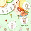 8Pcs 8 Styles Cocktail/Ice Cream Alloy Enamel Pendants ENAM-CJ0007-37-3