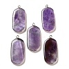 Natural Amethyst Pendants G-G063-02B-1