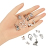 40Pcs 8 Style Tibetan Style Alloy Pendants TIBE-FP0001-16-4