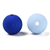 Rubberized Style Imitated Silicone Acrylic Beads MACR-T048-01C-08-2