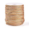100M Segment Dyed Round Nylon & PET & Polyester Metallic Braided Cord OCOR-N009-01C-1