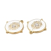 PVD Vacuum Plating 201 Stainless Steel Enamel Pendants STAS-J401-VC980-3