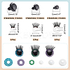 18 Sets Craft Resin Doll Eyes DOLL-PH0001-34-2