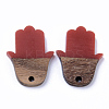 Resin & Walnut Wood Pendants RESI-N025-011A-B03-2