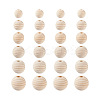 300Pcs 6 Styles Natural Thread Wooden Beads WOOD-TA0001-63-1