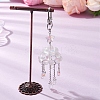 Cloud Alloy and Synthetic Moonstone Pendant Decorations HJEW-TA00329-2